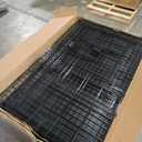 Amazon Basics Portable Metal Wire Dog Crate for Large Dogs, Double Door with Removable Tray, Divider Panel, Easy to Assemble, 48" x 30" x 32.5", Black