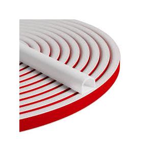 20FT Weather Stripping Door Seal - Self Adhesive Weather Insulation Strip Weatherstripping Silicone D Shaped Seal Strip for Door Frame Gap Filler/Window Soundproofing