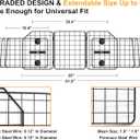 Dog Car Barrier for SUVs, Van, Vehicles, Adjustable Large Pet Barriers, Universal Fit Heavy-Duty Wire Mesh Dog Guard, Pet Divider Gate for Truck Cargo Area, Safety Car Divider, 61.9 Inches