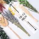 12kinds Natural Dried Flowers DIY kit ,10~12inch,Handpicked Including Lavender/Eucalyptus/Wheat,for Home Office Wedding Decor, Low-Maintenance