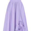 Scarlet Darkness Renaissance Dress Women Cottagecore Corset Dress Ruffle Maxi Dress with Pockets, XL