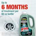 Drano Max Build Up Remover Drain Cleaner, Enzymes & Probiotics Prevents Clogs & Remove Odor-Causing Buildup, Safe for Septic, Toilets & Pipes in Bathroom Drains & Kitchen Sinks, Commercial Line, 60 oz