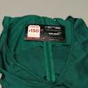 BWQ Women's Elegant V Neck Split Bodycon Dress Sheer Mesh Long Sleeve Cocktail Party Prom Maxi Dresses Green L