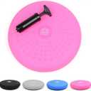 Phoenix Fitness Wobble Cushion - Non-Slip Stability Cushion for Core Strength with Hand Pump - Balance Disc for Adults Physio and Rehab - Sensory Wiggle Seat for Kids