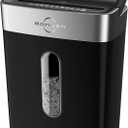 BONSEN Shredder for Home Office, 4 Gallons 8-Sheet Cross Cut Credit Card Shredder, Small Paper Shredder for Home Use, High Security Level P-4, ETL Certification (S3101) (Black)