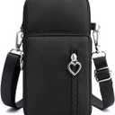 JANKS Small Crossbody Bag for Women - Mini Phone Purses with Crossbody Strap and Wallet - Nylon Arm Bag