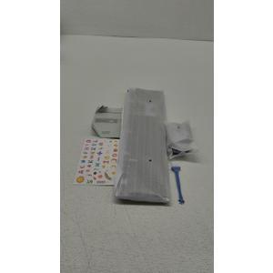 Wireless Keyboard and Mouse Combo, COVEVA 2.4GHz Wireless Keyboard Mouse with USB Receiver, Water-Dropping Keycaps, 104 Keys Full Size with Number Pad for PC Laptop Computer Desktop(Black Purple)