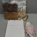 Motionchic 20 Pcs Mini Stuffed Animals Set Includes 20 Birthday Hats 20 Kraft Paper Boxes for Animal Theme Birthday Party Supplies Favors Gifts(White,Cute)