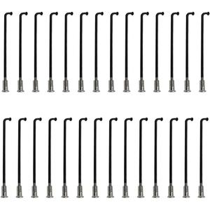 Bicycle Spokes Electric Bicycle E-Bike Tricycle Wheel 12G 2.5mm Steel 72mm-305mm with Copper Cap 28pcs Black, 123MM