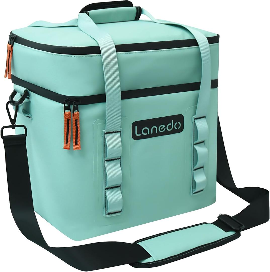 Lisa Lunch Soft Cooler 20/36 Can, Insulated Bag Portable Ice Chest Box for Lunch, Beach, Drink, Beverage, Travel, Camping, Picnic, Car, Trips, Cooler Leak-Proof