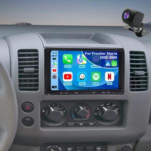 5G WiFi Upgrade Car Radio for Nissan Frontier Xterra 2000 2001 2002 2003 2004 2005 2006 2007 2008, 7 Inch Touch Scree Headunit Stereo with Wireless Carplay Android Auto GPS FM SWC RDS Bluetooth Camera