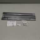 Premium Chrome Oval Closet Rod for Hanging Clothes 30 to 54.5 Inch, Includes End Supports, Adjustable Wardrobe Tube, Heavy Duty Extendable Closet Pole, Carbon Steel