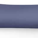 Leeden Body Pillow Cover, 100% Cotton, 800 Thread Count Pillowcase, Soft Breathable Long Pillow case for Adults Pregnant Women, Envelope Closure (Steel Blue,21"x 54")