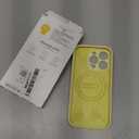 Ktele Magnetic for iPhone 16 Pro Case [Compatible with Magsafe] [Premium Silicone Satin-Smooth Touch] Slim Shockproof Anti-Scratch Microfiber Lining Case, 6.3 inch, Creamy Yellow