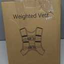 Weighted Vest, 20lb for Men, Women with Reflective Stripe, Weight Vests Adjustable for Workout, Strength Training, Running, Fitness, Muscle Building, Weight Loss clearance (Black)