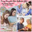 12 Set Christmas Funny Sarcastic Ballpoint Pens Bulk Gifts with 12 Sarcastic Flower Sayings Pens and 12 Cards 12 Opp Bags for Lab Week Gifts Teacher Office Supplies for Women Men Black Ink