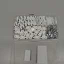 Barydat 40 Set Curtain Track Roller Hooks 0.59 inch Diameter Curtain Rail Ceiling Gliders Set Dual Wheel Roller Carriers for Ceiling Mounted Track with Stainless Steel Hooks