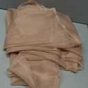 HUTO Blush Pink Sheer Window Scarf Valance for Girls Room Soft Voile Curtain Scaves Wedding Party Bed Canopy,1 Panel 52 x 144 Inches Long