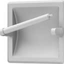 Gatco 754 Recessed Pivoting Toilet Paper Holder, Wall Mounted, Heavy Duty Metal Tissue Holder for Bathroom – Available in Matte White