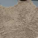 OLANLY Toilet Rugs U-Shaped 24x20, Extra Soft Absorbent Chenille Contour Bathroom Rugs, Dry Quickly, Machine Washable, Non-Slip Bath Mat for Toilet Base, Beige