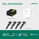 CDWTPS TPMS Sensor GM 4-Pack, 315MHZ Tire Pressure Monitor System for GM| GMC | Chevy | Buick | Cadillac Replace#13598771,13598772,13586335,13581558,20923680