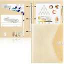 Toplive Padfolio 3 Ring Binder Organizer Business Portfolio Folder for Women, A4/ Letter Size PU Leather Portfolio Padfolio for Interview Conference Presentation, Gold