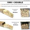 HOPELF 36" Natural Bamboo Skewers Sticks for Marshmallows S'Mores BBQ Kabob Grilling Barbecue Roasting Camping 36"(100 PCS)