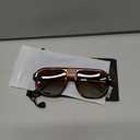 livho Trendy Polarized Square Aviator Sunglasses Women Men Square Eyewear Frame, Retro Sun Glasses for Women Men 2025 Shades (Brown Tortoise/Brown)