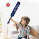 Kids Set with Bat 2 Balls and Base for Outdoor Sports Fun Hand-Eye Coordination and Parent-Child .71X9.84X2.63 Inch