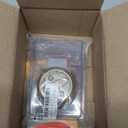 PATIKIL 4.8mm Round Recessed Pull Handle Knob, Recessed Pulls Hidden Concealed Handle Knob with Screws for Sliding Door Drawer, Brass