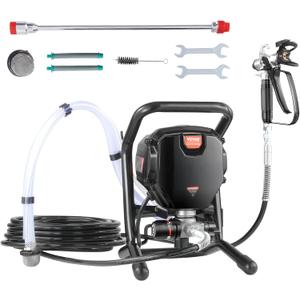 VEVOR 750W Stand Airless Paint Sprayer, 3000PSI High Efficiency Electric Airless Sprayer, Fine and Even Painting Effect, Handheld Paint Sprayers for Home Interior and Exterior Furniture and Fences