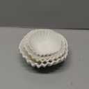 3 Pcs Ceramic Ruffle Bowl 3 Sizes Scalloped White Decorative Bowls Fruit or Key Holder for Modern Home Decor Entryway Living Room Coffee Table Centerpiece Decor Housewarming Gifts