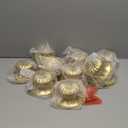 Gold Vases for Wedding Centerpieces, Set of 10 Metal Vase Small Table Centerpiece Flower Stands Wedding Arrangement for Wedding Reception Home Floral Decor Anniversary