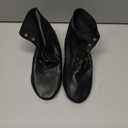 Black Split Sole Jazz Boots Leather Dancing Shoes for Girls Boys (Toddler/Little Kid/Big Kid),2Y