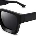 Braylenz Trendy Retro Square Sunglasses for Men Womens, Cool Thick Frame Chunky Rectangle Black Shades Colorful Sunnies (Bz9402a)