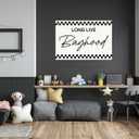 Long Live Boyhood Banner, Boy Room Decor, Playroom Wall Decor, Long Live Boyhood Sign Black and White Checkered Canvas Banner Decorations for Toddler Boy Bedroom Nursery