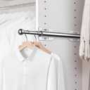 FIRJOY 12" Valet Rod for Closet Pull Out (2 Pack, Chrome)