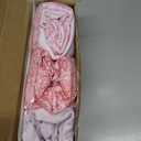 Mindsoft Set of 3 Gradient Pink Glitter Spandex Cylinder Stand Covers for Party, Flexible Cylinder Pedestal Covers, Dessert Tables Display for Birthday Party Wedding Baby Shower Backdrop Decor