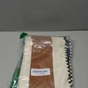 Farmhouse Stripe Pillow Cover 20x20 Boho Accent Cushion Case Faux Leather Decorative Pillowcase,Black and Beige (Cover ONLY, Pack of 2)