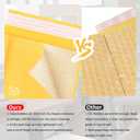 Kraft Bubble Mailers 8.5x11inch 25Pack Yellow Self-Seal Padded Envelopes Bubble Opaque Padded Mailers Shipping Bags for Small Businesses to Package and Mail Jewelry, Electronic Products