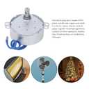 4W 100-127V AC Small Low Speed Synchronous Motor, 0.8/1 RPM Synchronous Motor Permanent Magnet Motors, CCW Turntable Gear Box for Microwave Fan Heater Lamps Replacement, Not for CW