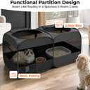 2-in-1 Dog Playpen, Portable Cat Playpen, No Assembly (58.3"L x 30"W x 24.1"H)