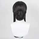 Anime Black Cosplay Wig - Straight Cute Wig for Costume, Halloween, Comic Party - Wig Cap Included