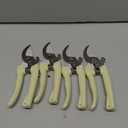 Chumia 4 Pcs Garden Flower Shears Pruning Scissors Heavy Duty Plant Scissors Trimming Garden Clippers Hand Tree Pruner for Yard Gardening Plants Hedge Flower Tree Cutting Secateurs, Beige, Bypass