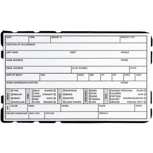 TacticalKlips TPK - Tactical Pocket Klipboard | Pocket Clipboard for First Responders | Fits 3" x 5" Index Cards FI Cards