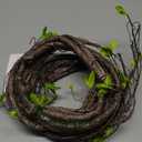 300cm/118in Wall Hanging Artificial Cherry Blossom Tree Branches Trunk Flexible Vines Twigs Rattan Liana Fake Plants For Home Wedding Garden Room X'mas Christmas Thanksgiving day Decoration