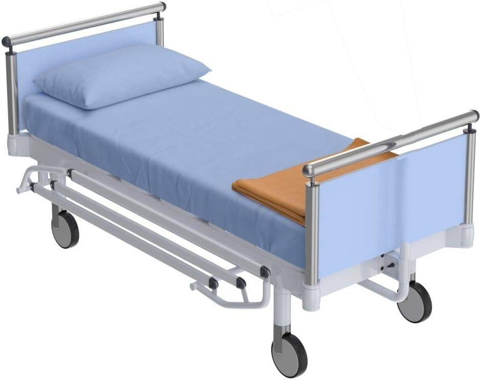 2 Pack Fitted Hospital Bed Sheets - Soft Microfiber Hospital Fitted Sheet - Hospital Bed Fitted Sheets (Light Blue, 36" x 84" x 12")