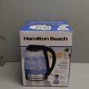 Hamilton Beach 1.7L Electric Kettle, Water Boiler & Heater, LED Indicator, Built-In Mesh Filter, Auto-Shutoff & Boil-Dry Protection, Cordless Serving, Clear Glass (40864)