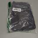 VNIRA Womens Sleeveless Peplum Spaghetti Strap Babydoll V Neck Ruffle Loose Fit Waffle Knit Crop Boho Tank Tops Size Medium, Dark Grey 