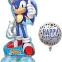 53" Sonic Airloonz Balloon Birthday Decoration - Sonic Party Supplies